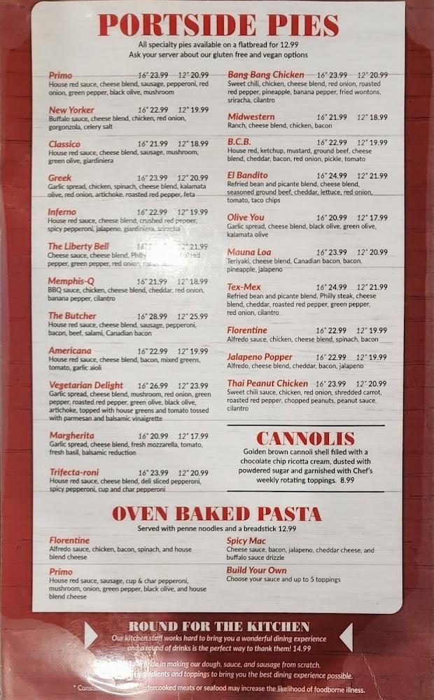 Portside Pizza Pub Menu image 3